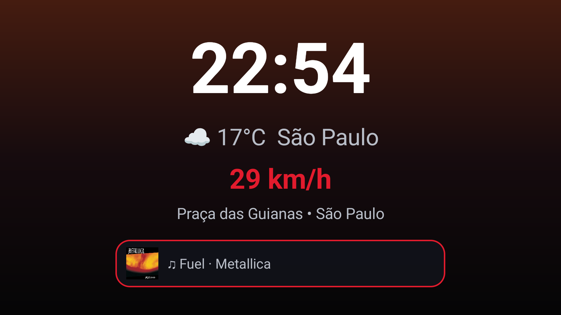 Proteção de tela do MotionDash